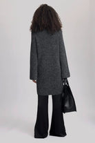 Gestuz AlphaGZ Rollneck Dress Charcoal Melange - hvittrad.no