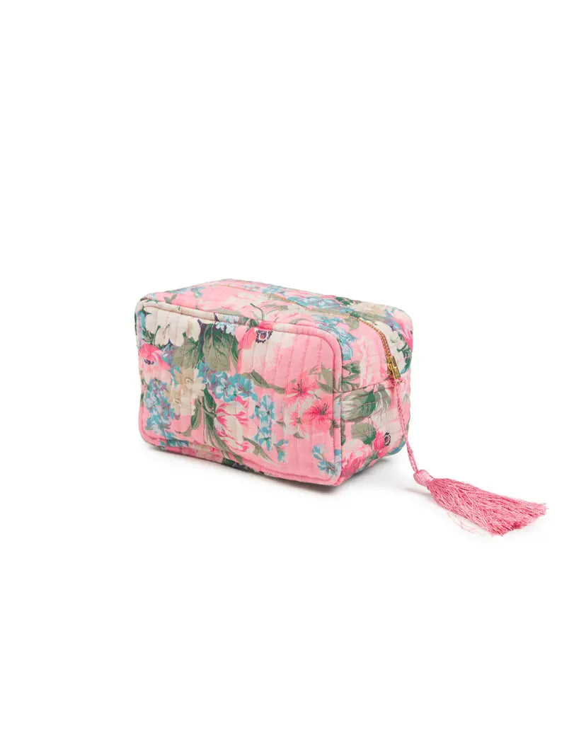 Cosmetic Bag Linen Flower Market