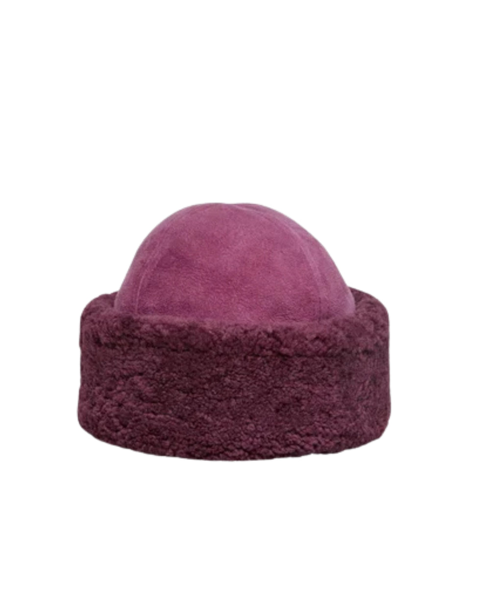Dora Shearling Hat Fig Red