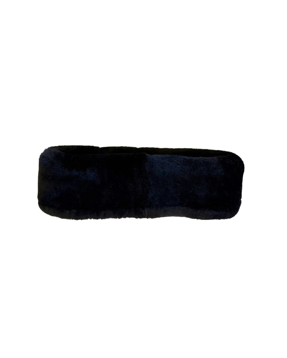 Dora Shearling Headband Black
