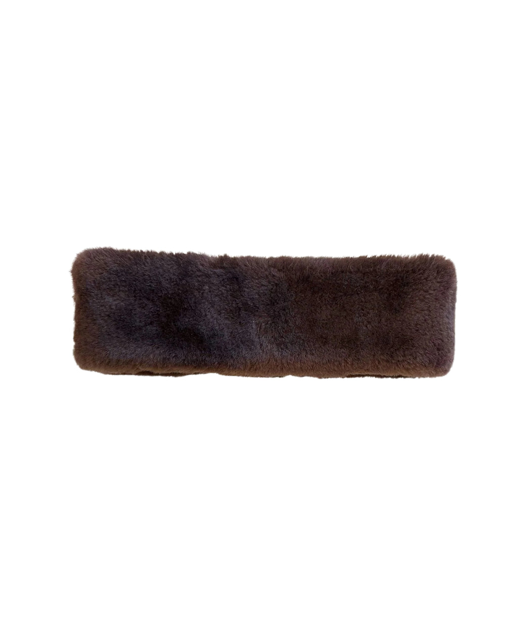 Dora Shearling  Headband Chocolate Torte
