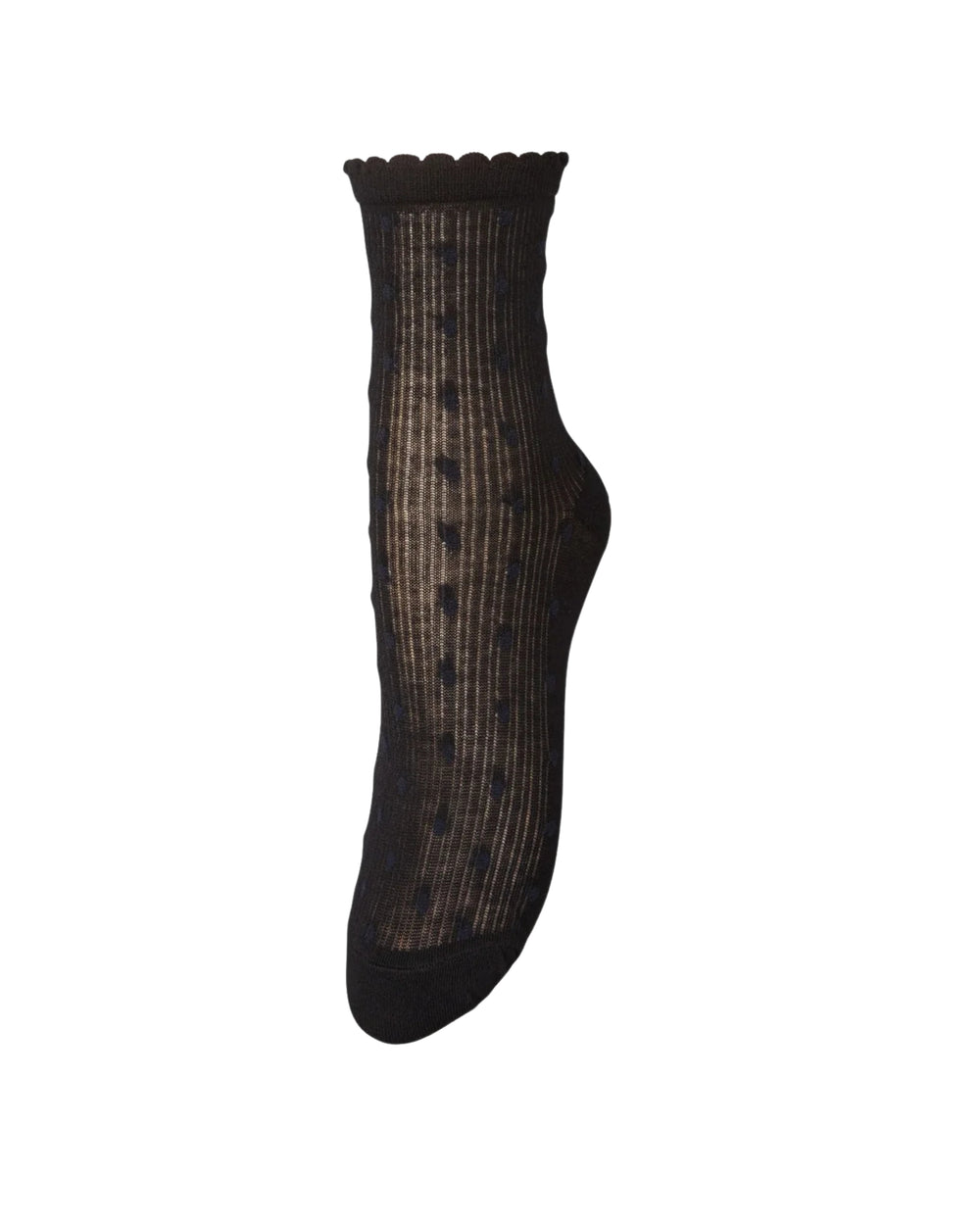 Dotia Sheer Sock Black