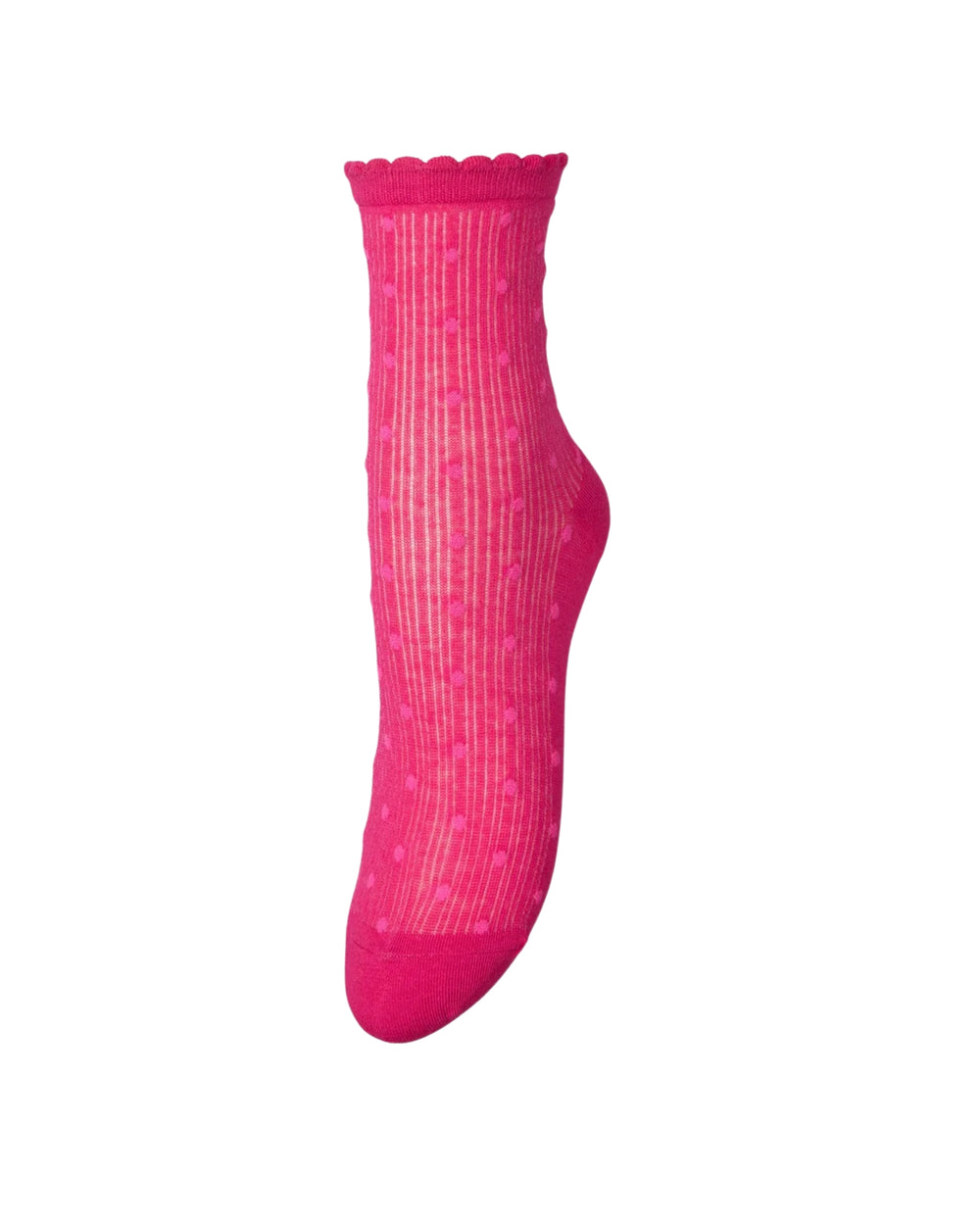 Dotia Sheer Sock Carmine Pink