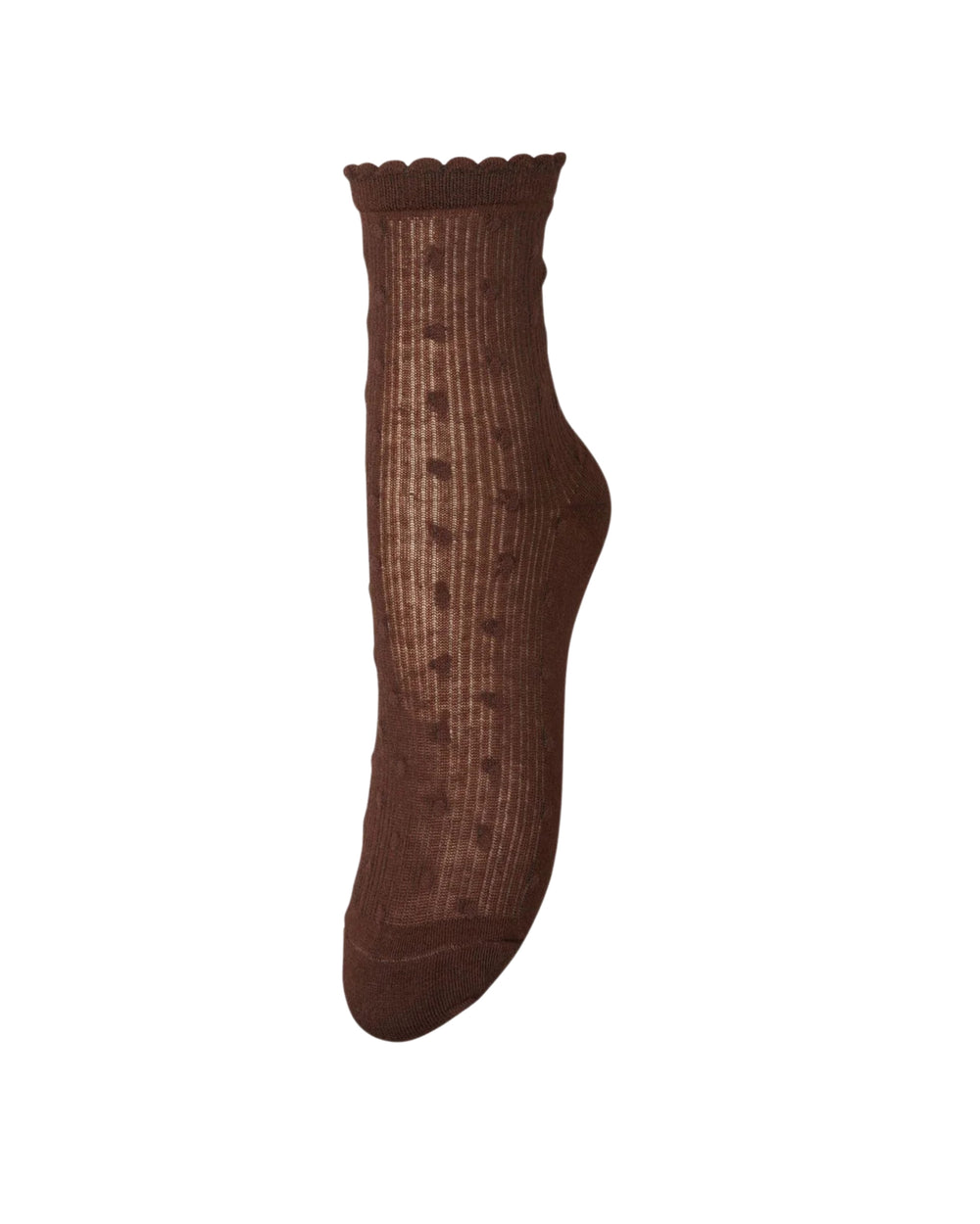 Dotia Sheer Sock Chocolate Brown