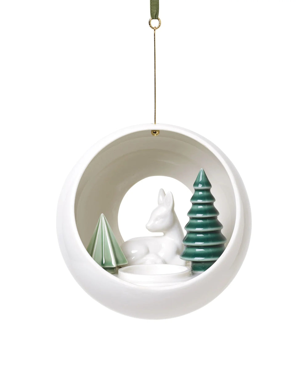Winter Stories Fawn Hanging Votive Telysholder