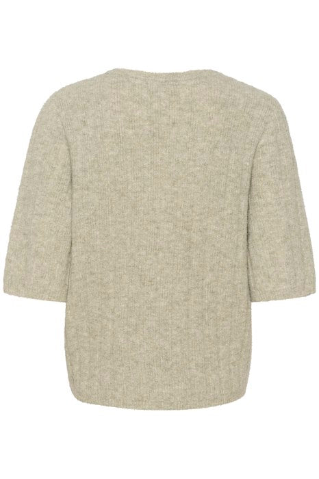 Gestuz AlphaGZ SS Tee Slit Melange - hvittrad.no