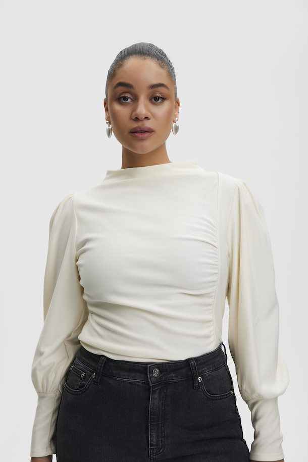 Rifa Puff Blouse NOOS Egret