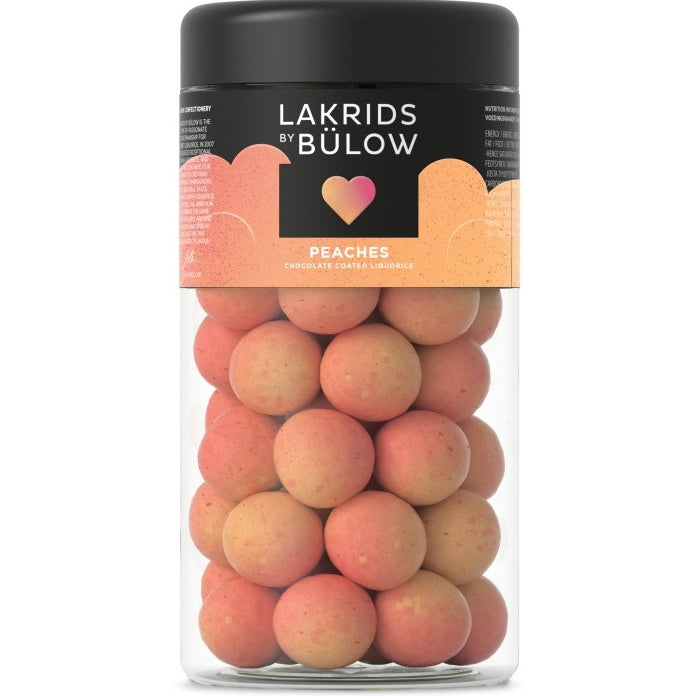 Lakrids by Bulow LOVE Peaches Regular 295g - hvittrad.no
