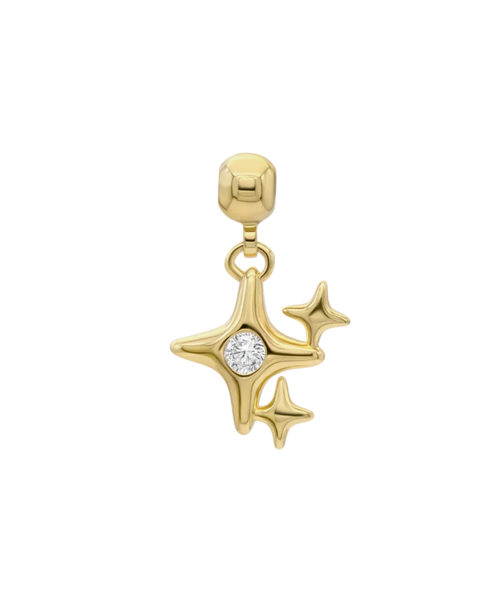 Family Charm Three Stars Gold