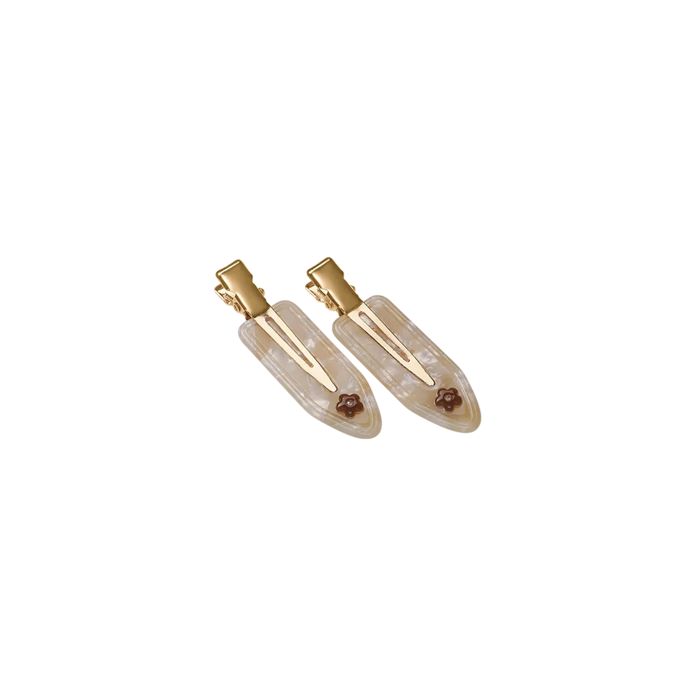 Frea Hair Clip Set Pearl