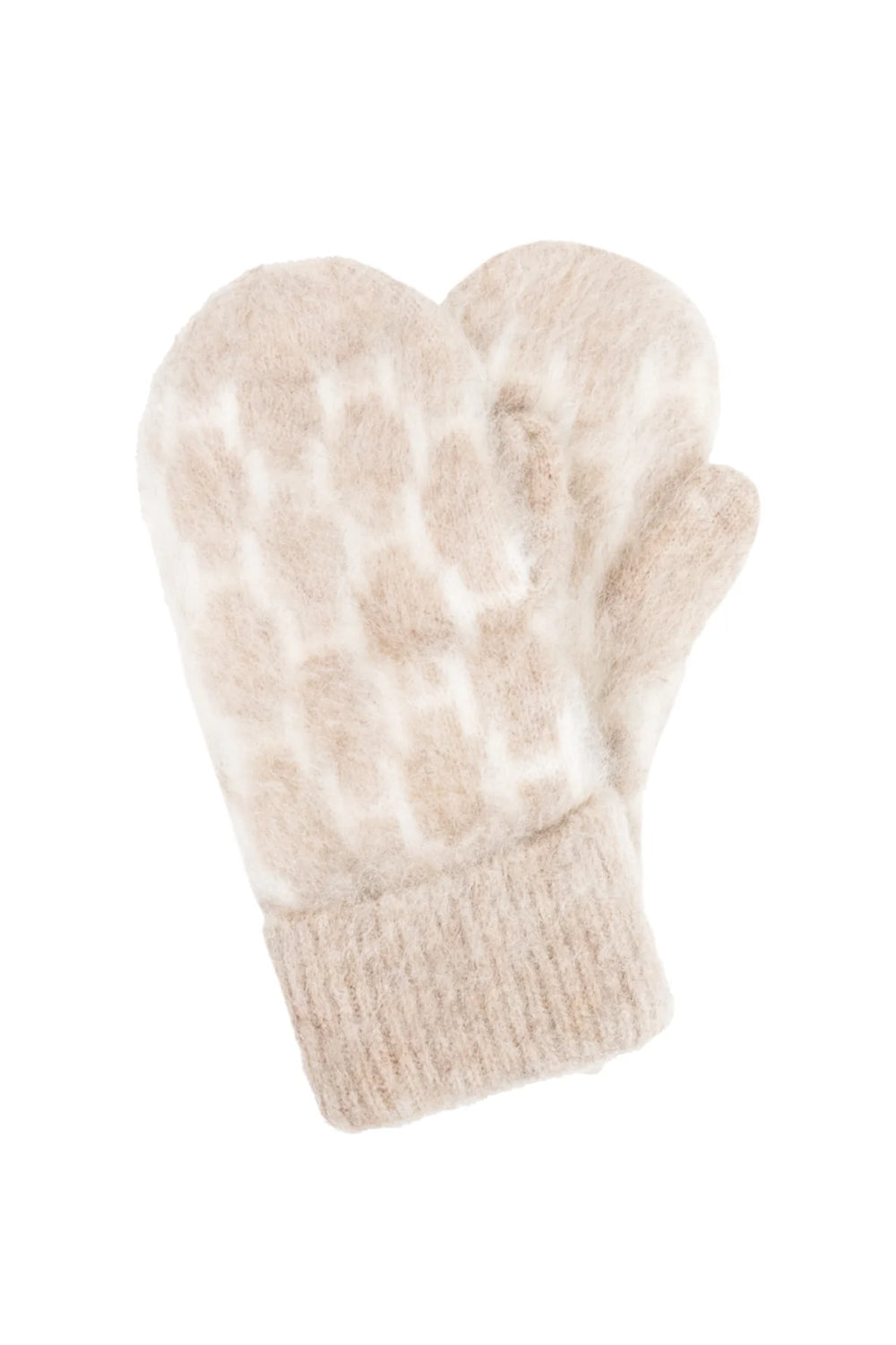 Gera Mittens Light Brown Melange