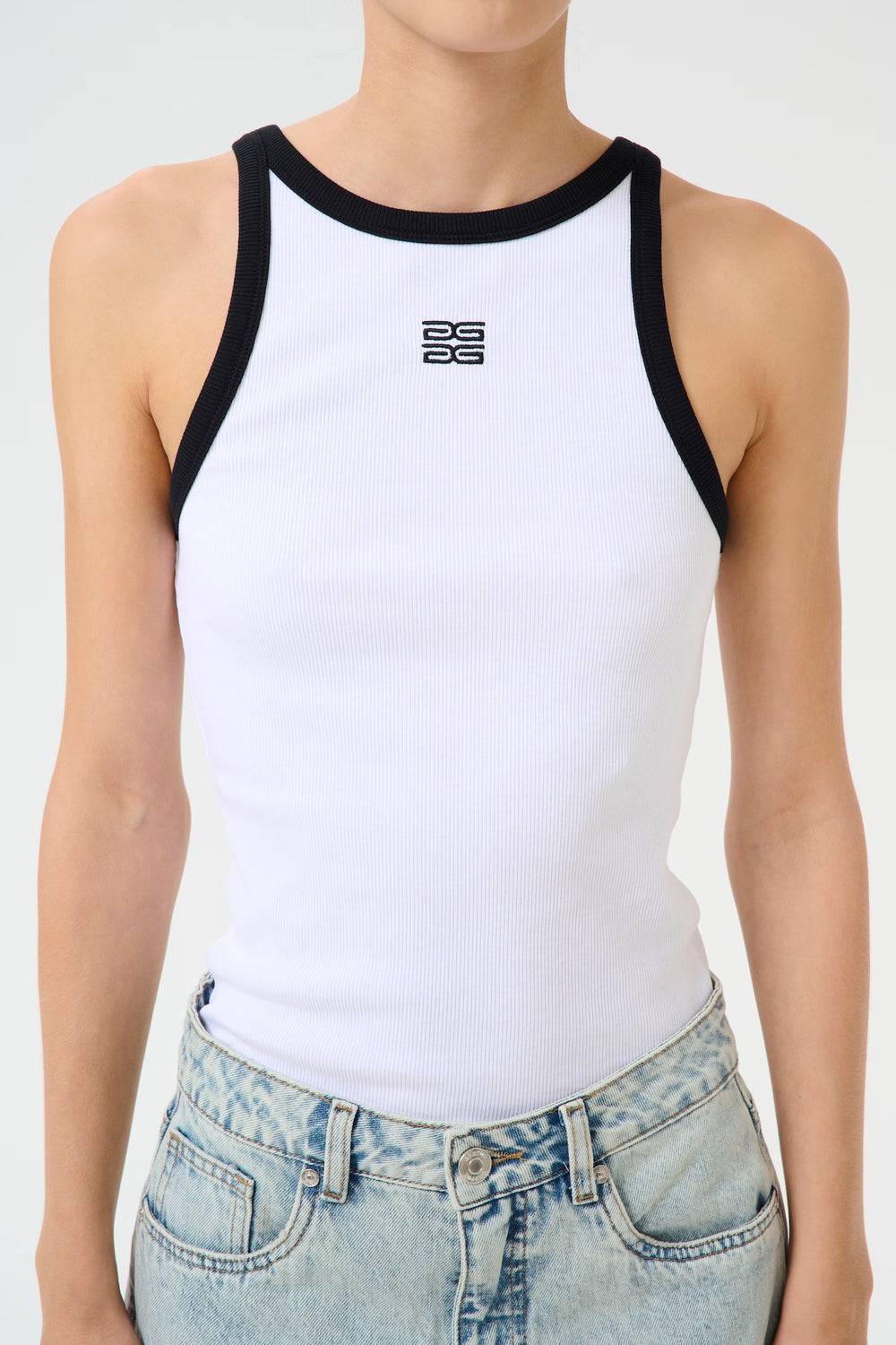 GZDrew Contrast Logo Top Bright White