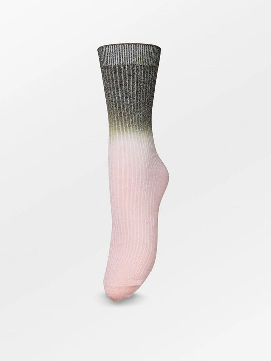Gradiant Glitter Sock Orchid Pink