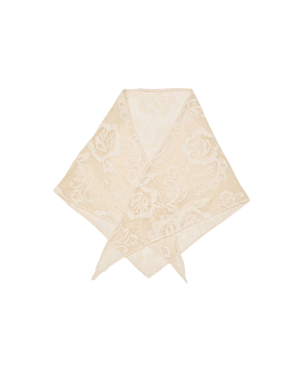 Croflora Triangle Scarf Birch White