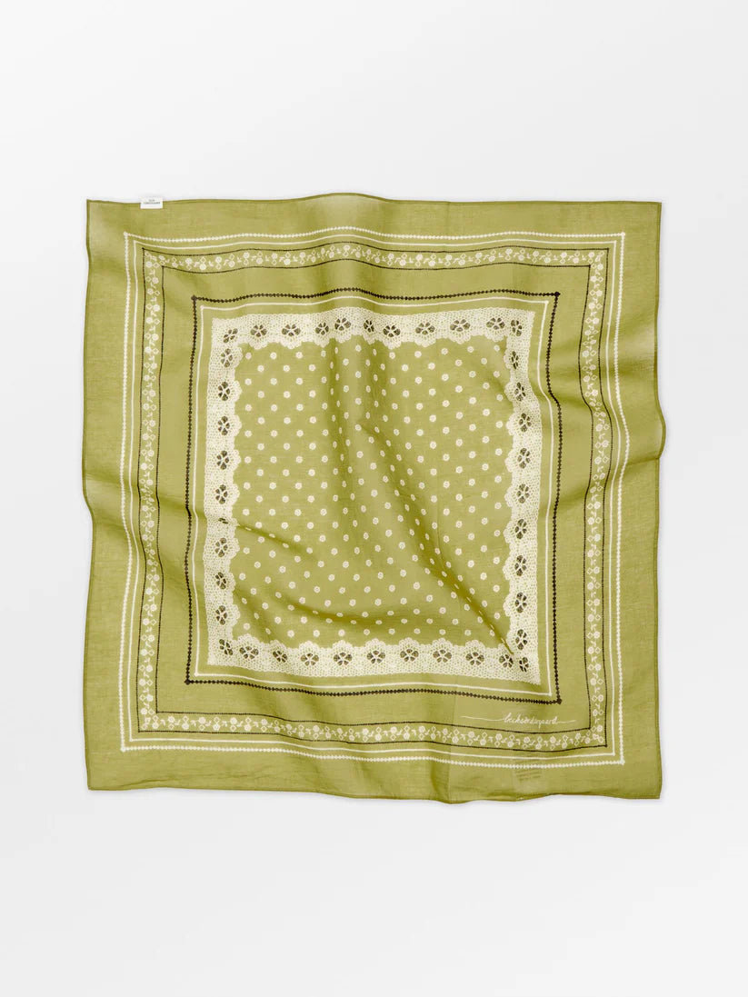 Lacia Cotta Scarf Golden Cypress Green