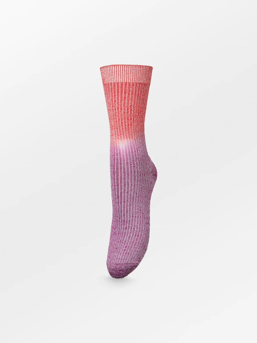 Gradiant Glitter Sock Wild Aster Fuchsia