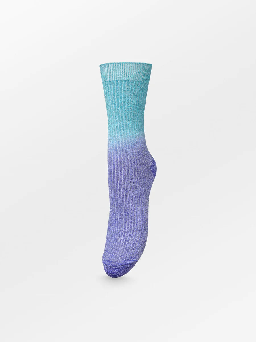 Gradiant Glitter Sock Royal Blue
