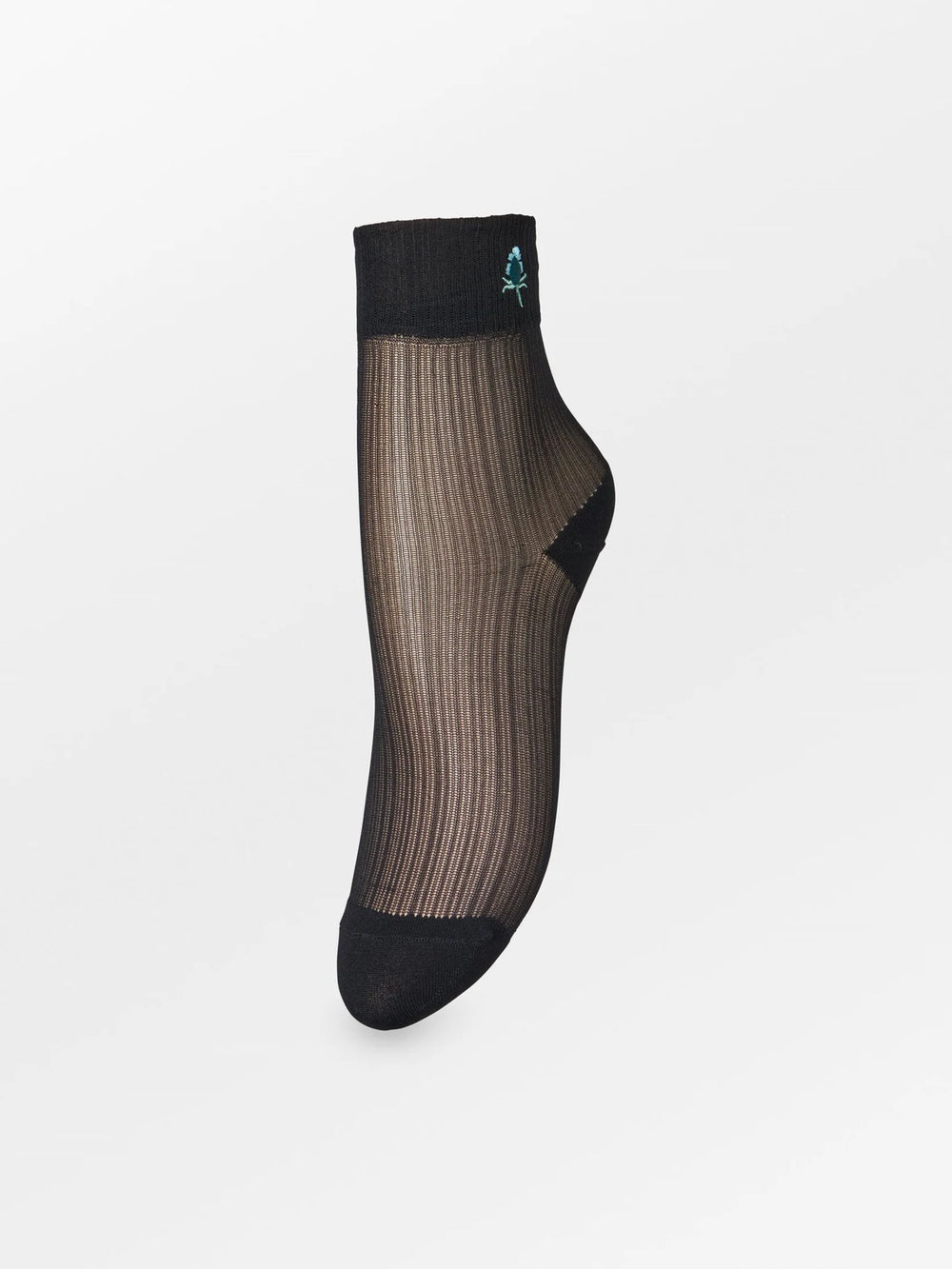 Bloomy Sheer Sock Black