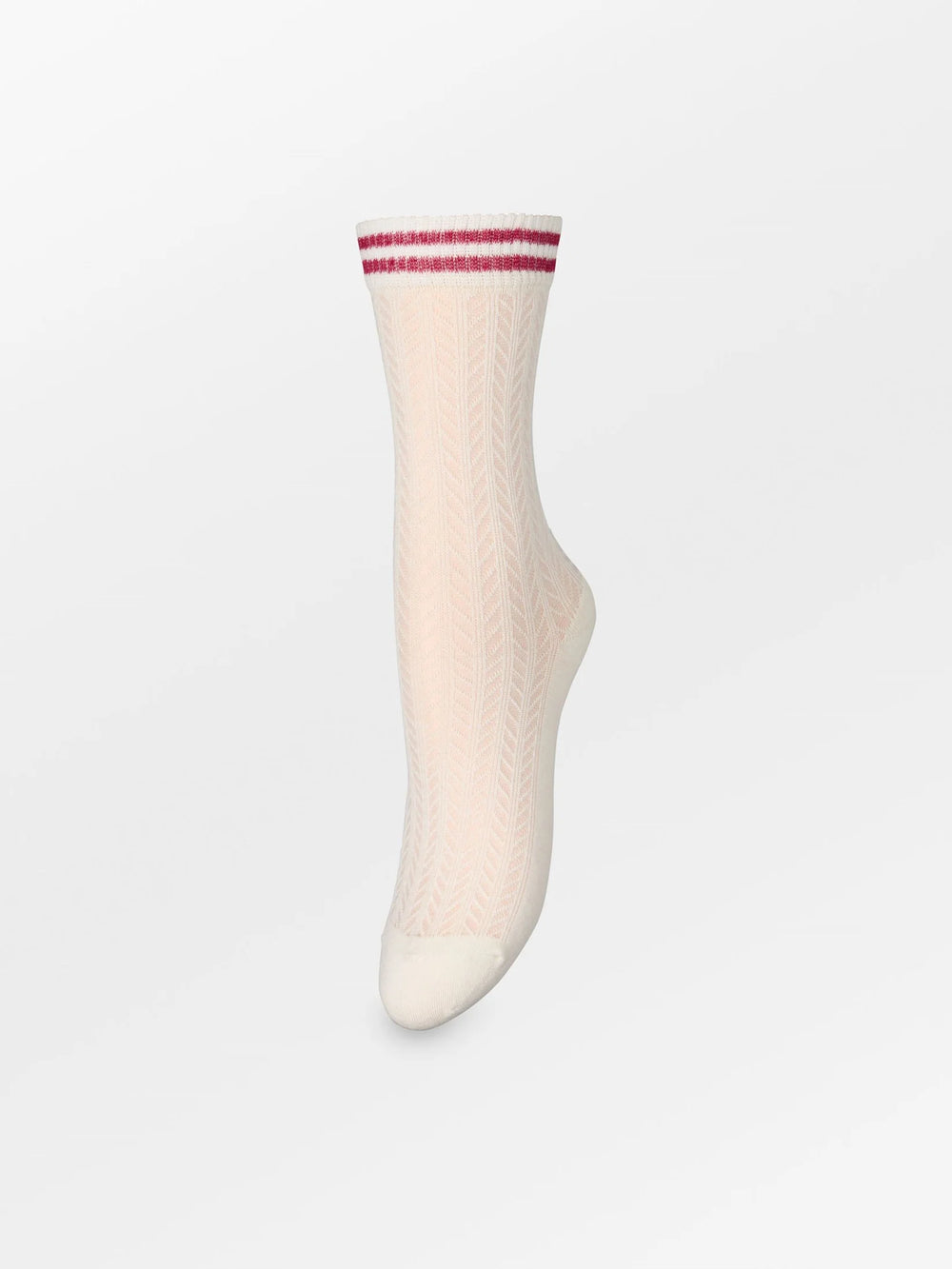 Zilla Sporty Cotta Sock Birch White/Claret Red