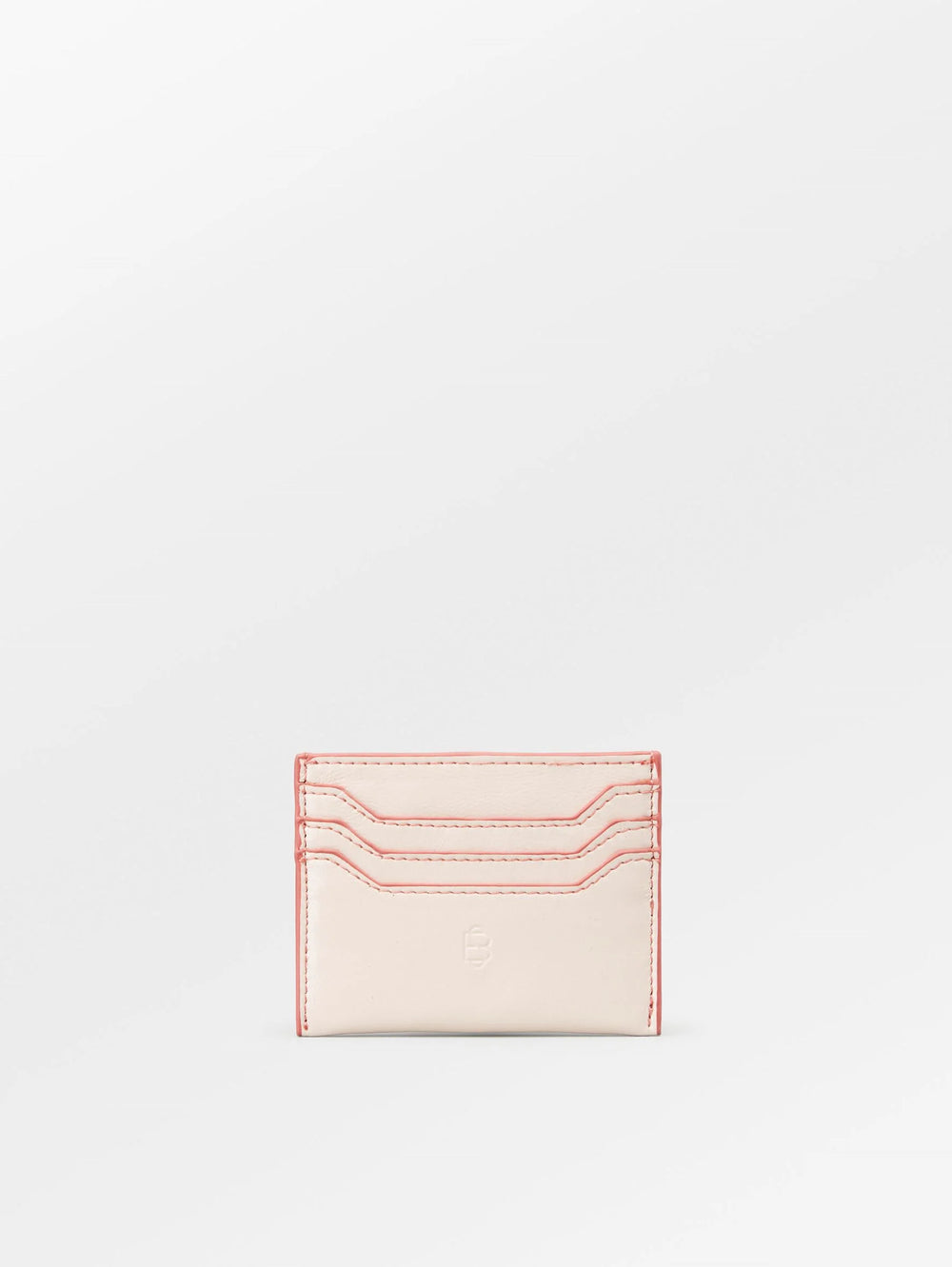 Crinkled Card Holder Peach Whip Pink