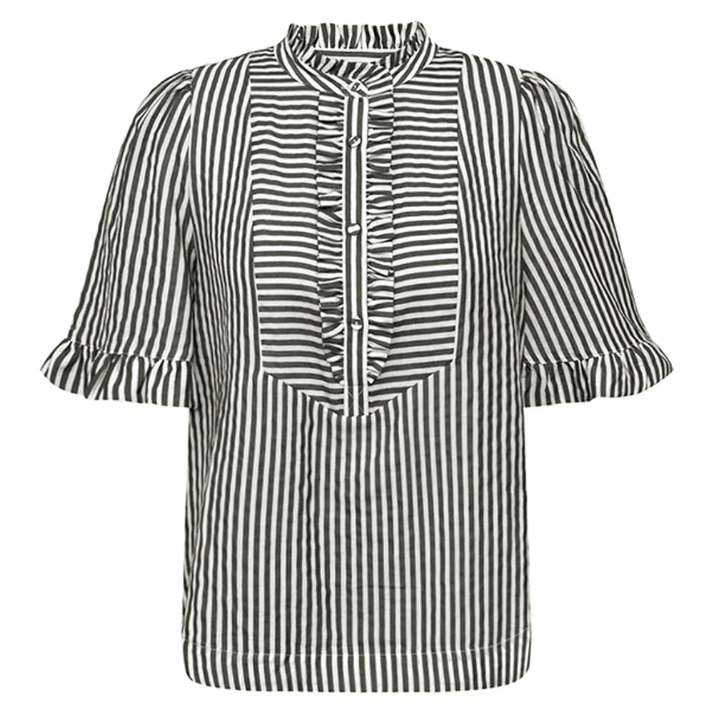 BenedicteGO Blouse Black Striped