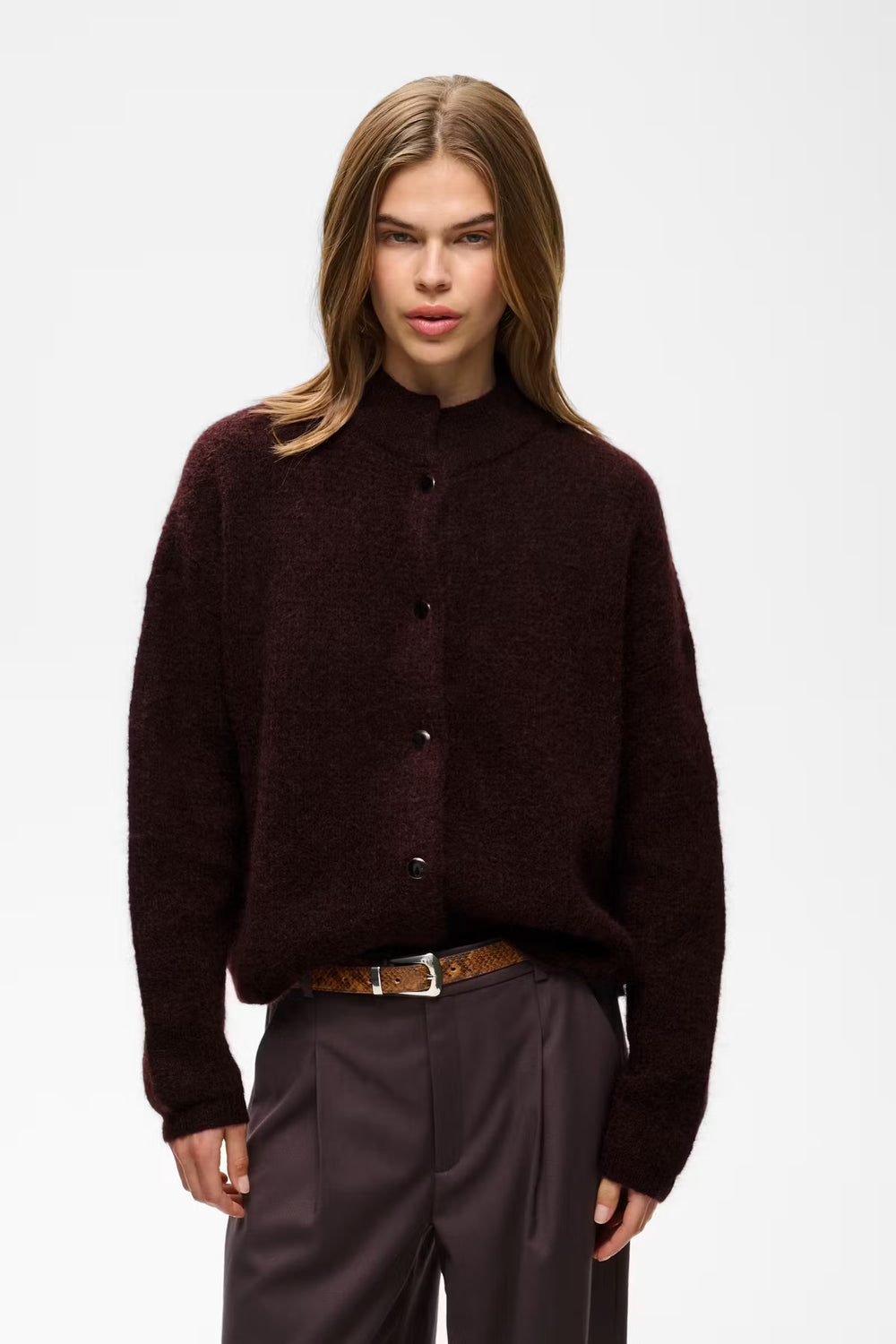 GZDebbie Cardigan Plum Melange