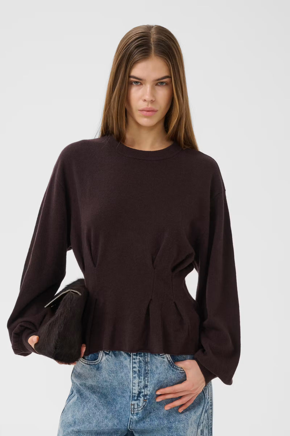 GZManzi Waist Pullover Ganache