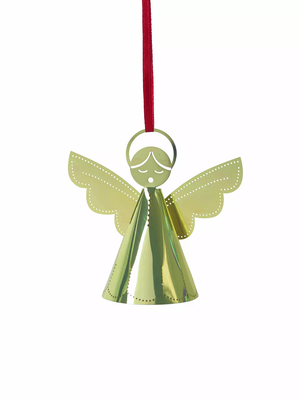 Hanging 3D Singing Angel Gold