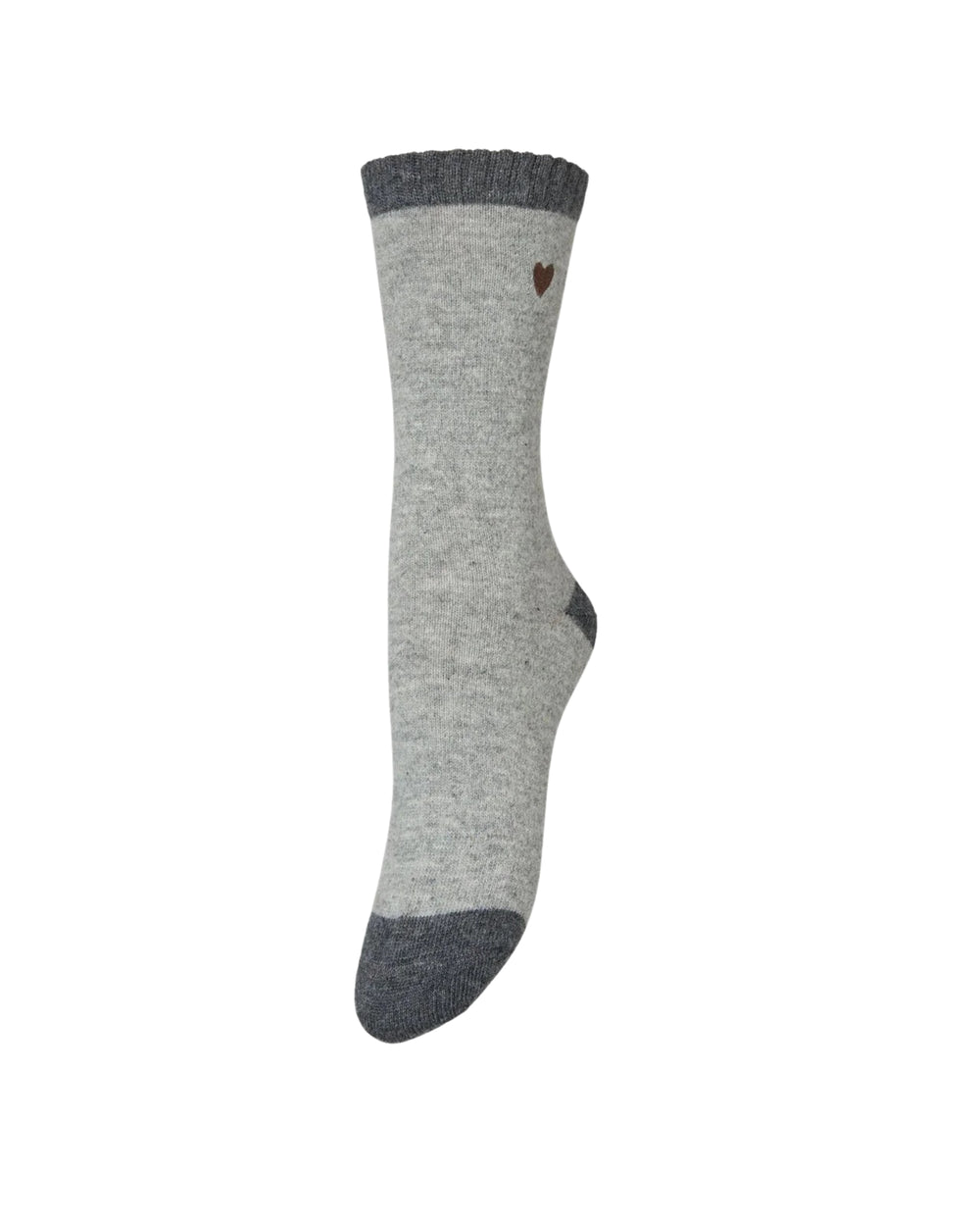 Hearty Wola Sock Grey Melange