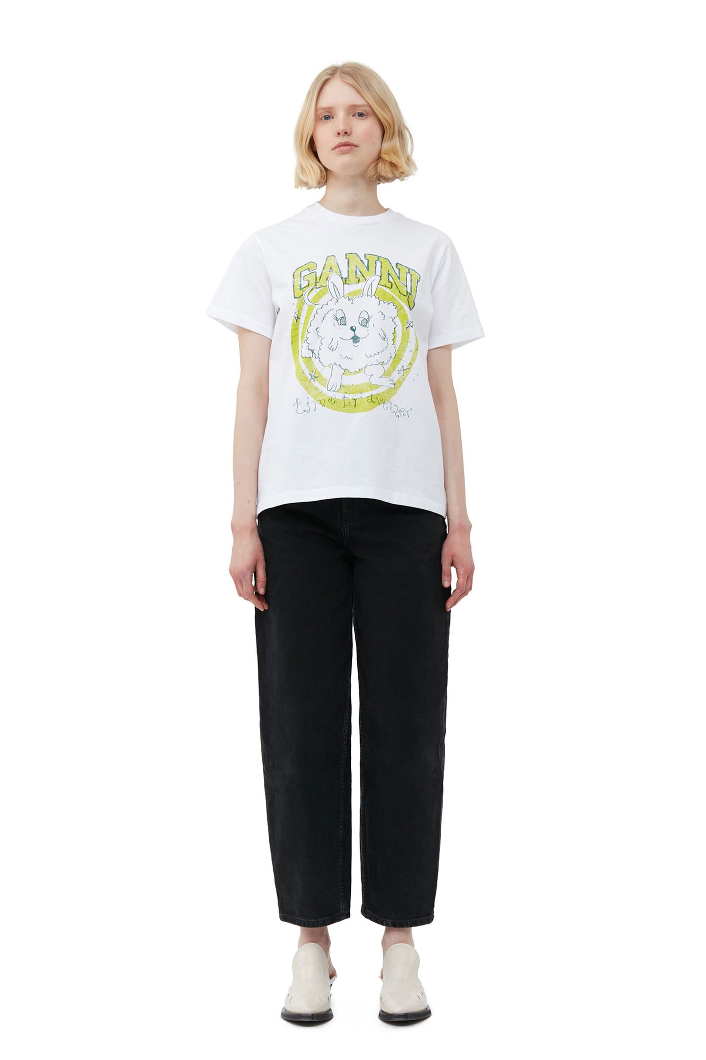 Basic Jersey Bunny Relaxed T-shirt Bright White