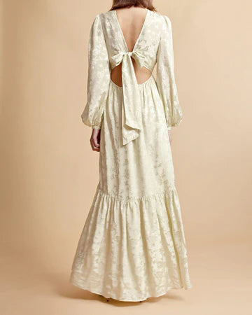 Jacquard Gown Pistachio