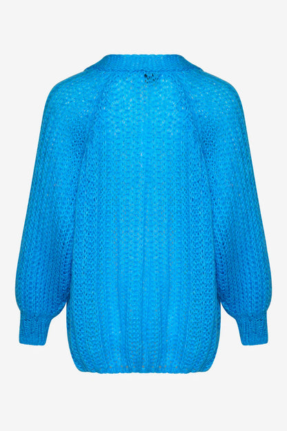 Joseph Cardigan Solid Blue