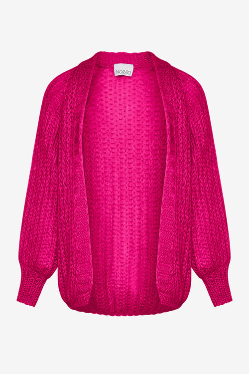 Joseph Cardigan Solid Dark Pink