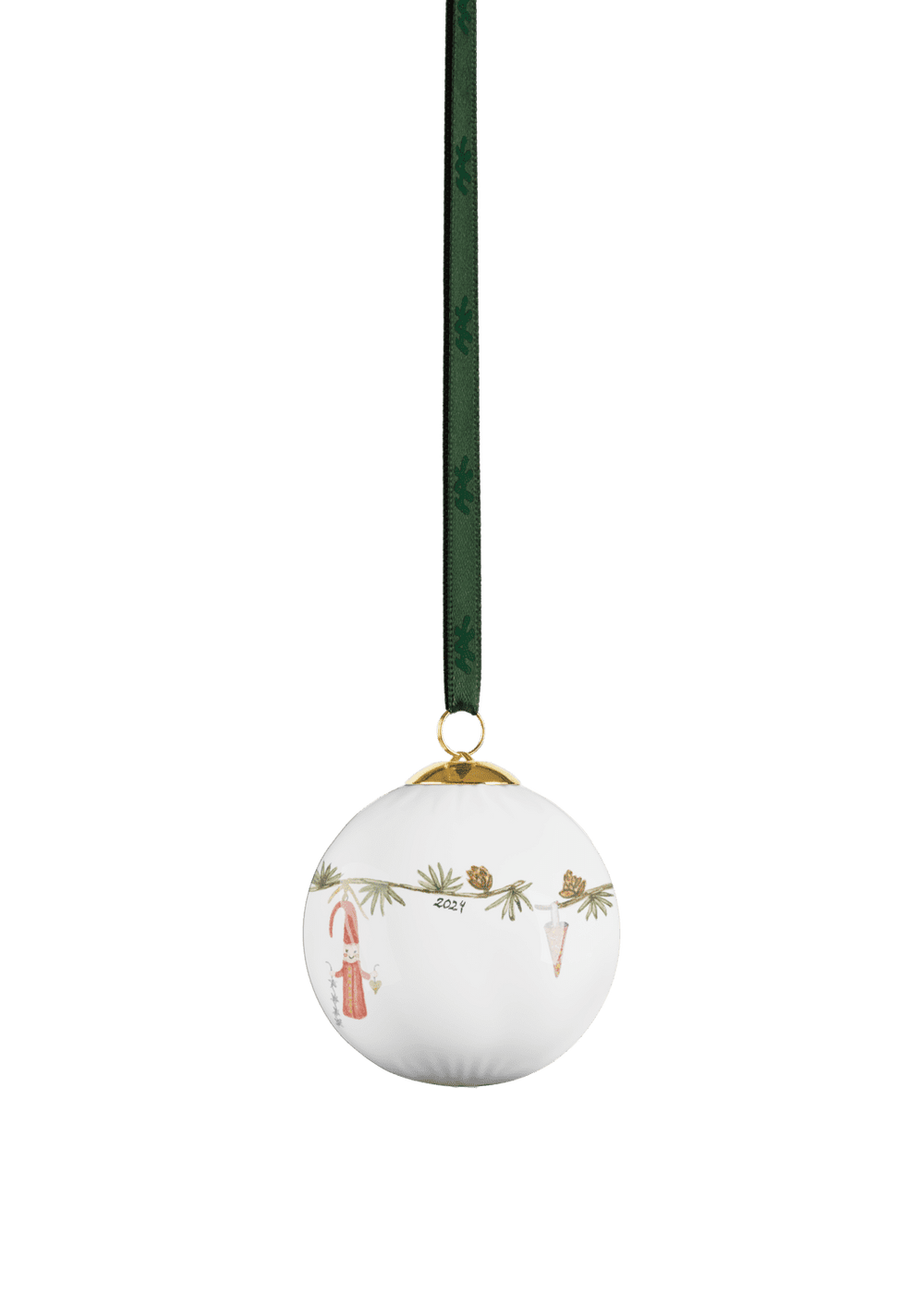 Hammershøi Christmas Julekule 2024 Ø6CM Hvit M/Deko