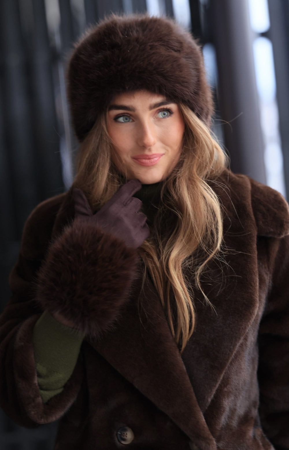 Luxe Pillbox Beanie Cocoa