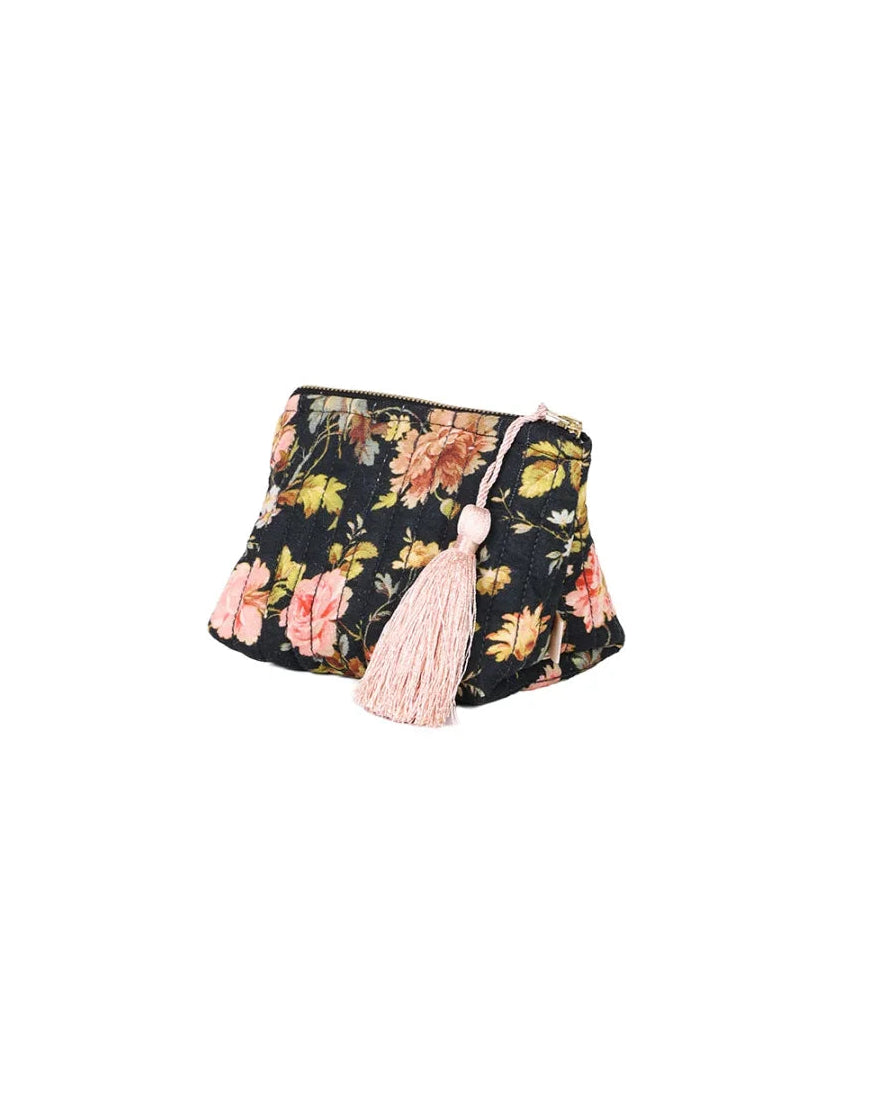 Makeup Bag Linen Midnight Field