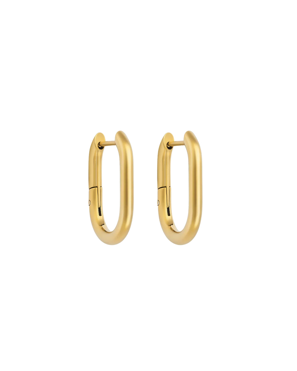 Mini Oval Hoops Gold