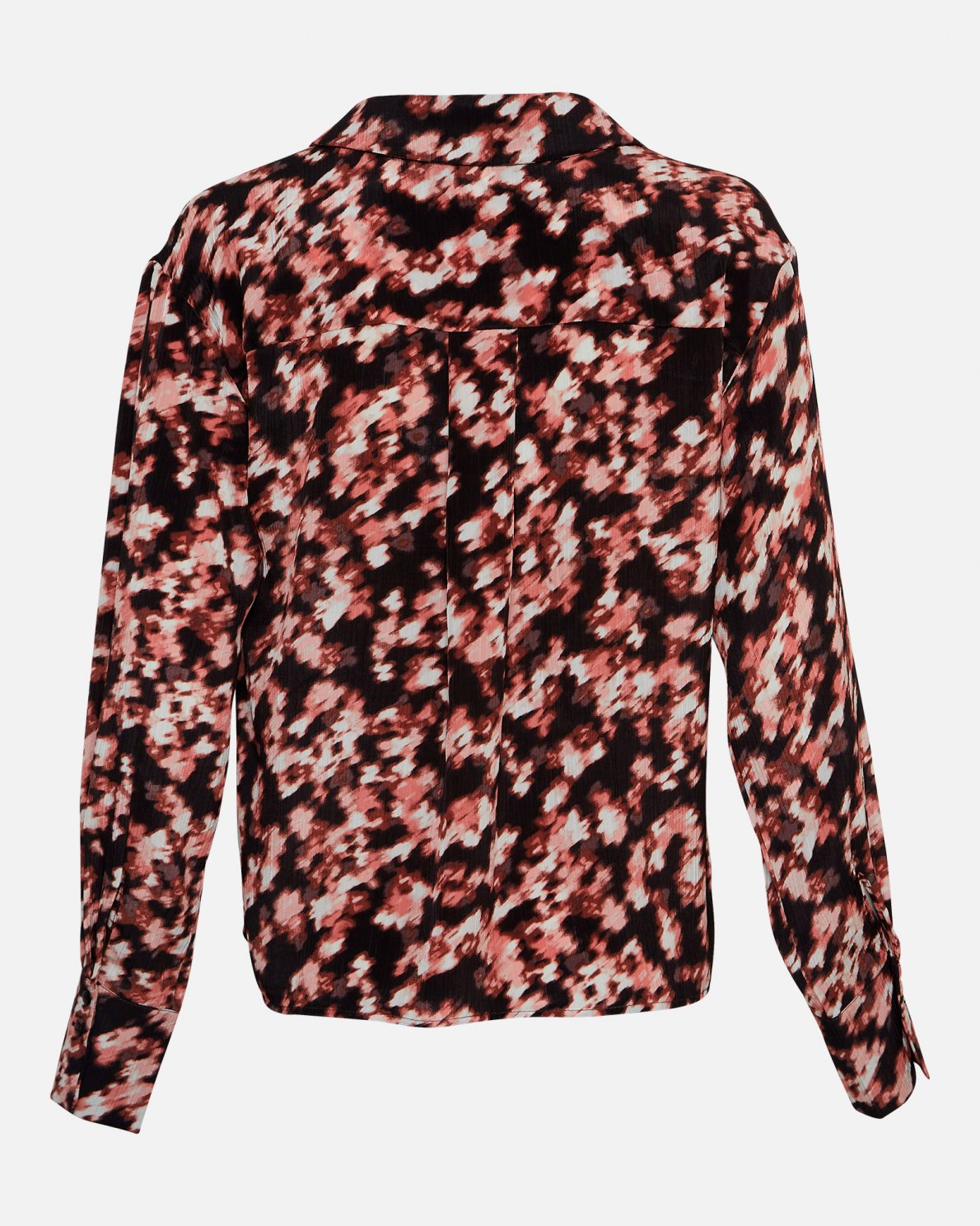 Moss Copenhagen Bellamaya Rhian Shirt Aop L Mahogany Flw - hvittrad.no