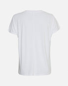 MSCH Copenhagen Fenya Modal V Neck Tee Optical Snow - hvittrad.no