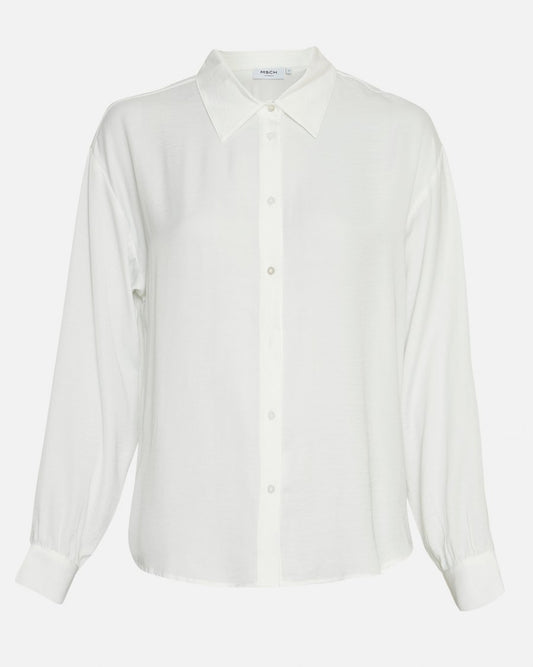 MSCH Copenhagen Sandeline Maluca Shirt Cloud White - hvittrad.no