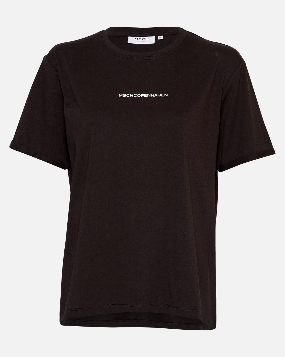 Terina Organic Small Logo Tee Black/White