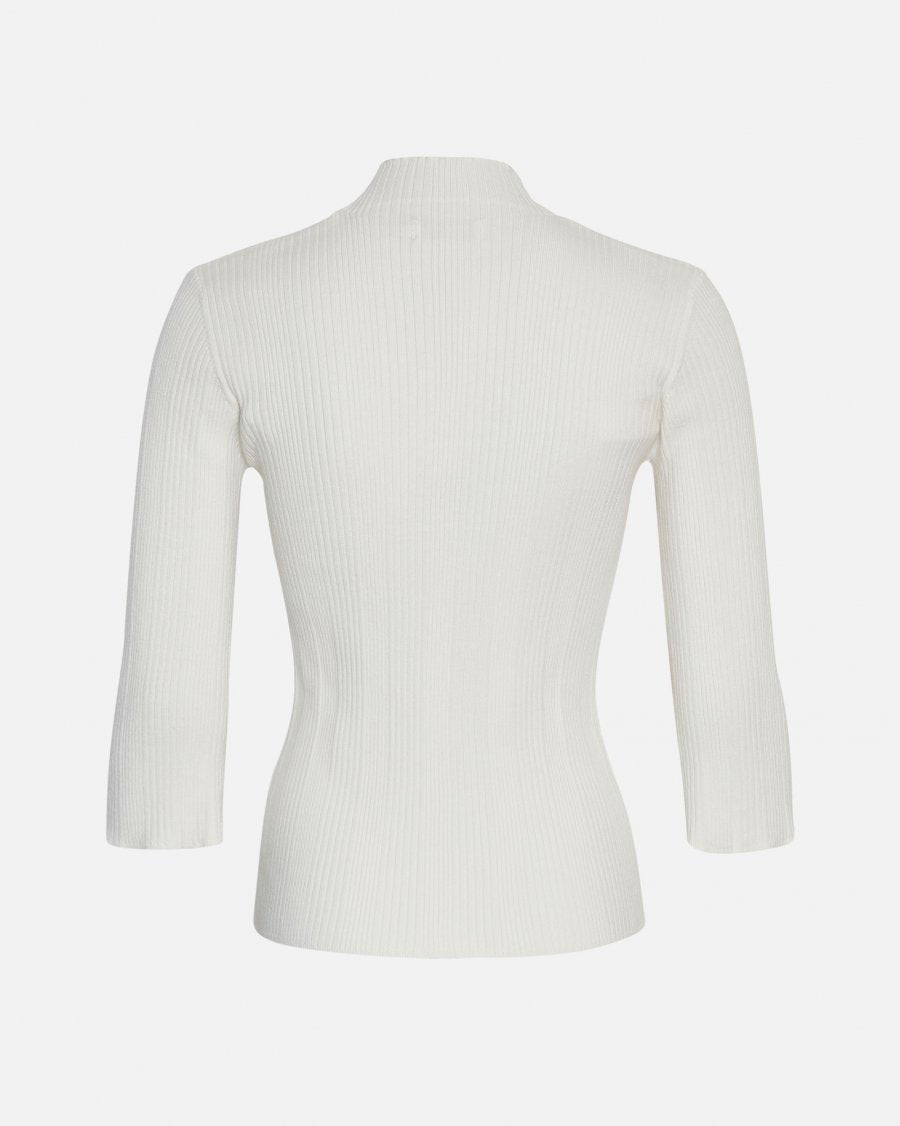 MSCH Copenhagen Vendela Rachelle 3/4 M Pullover Egret - hvittrad.no