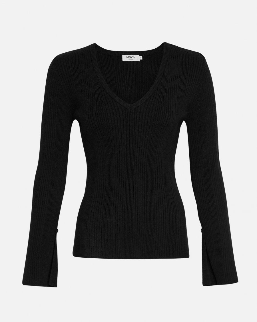Vendela Rachelle V Pullover Black