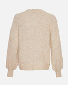 Moss Copenhagen Zasha Hope Cardigan Oatmeal Melange - hvittrad.no
