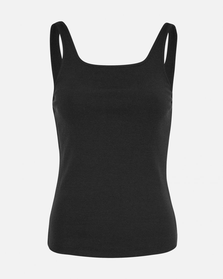 MSCHBetrina Rib SL Top Black