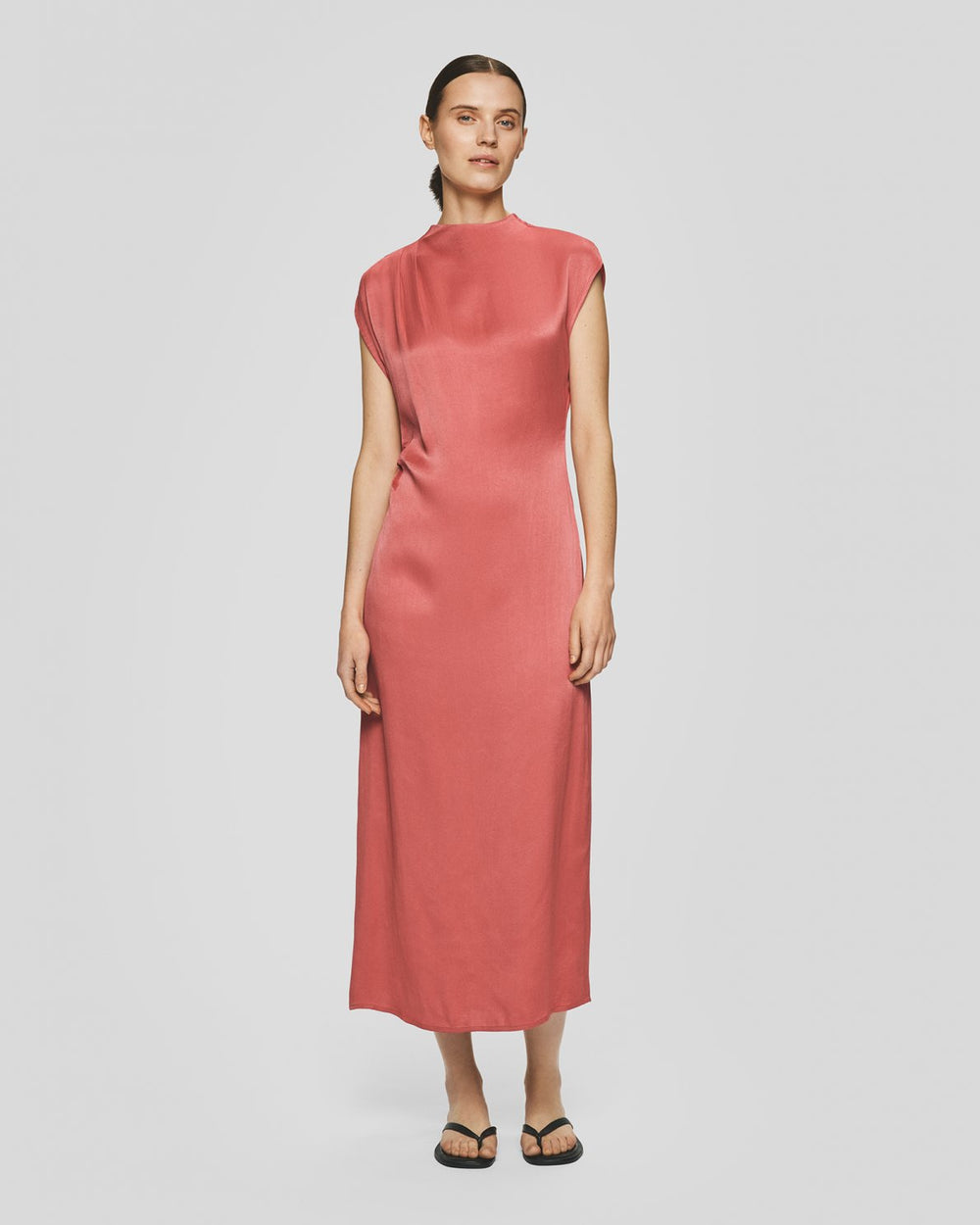 MSCHClark SS Dress Faded Rose