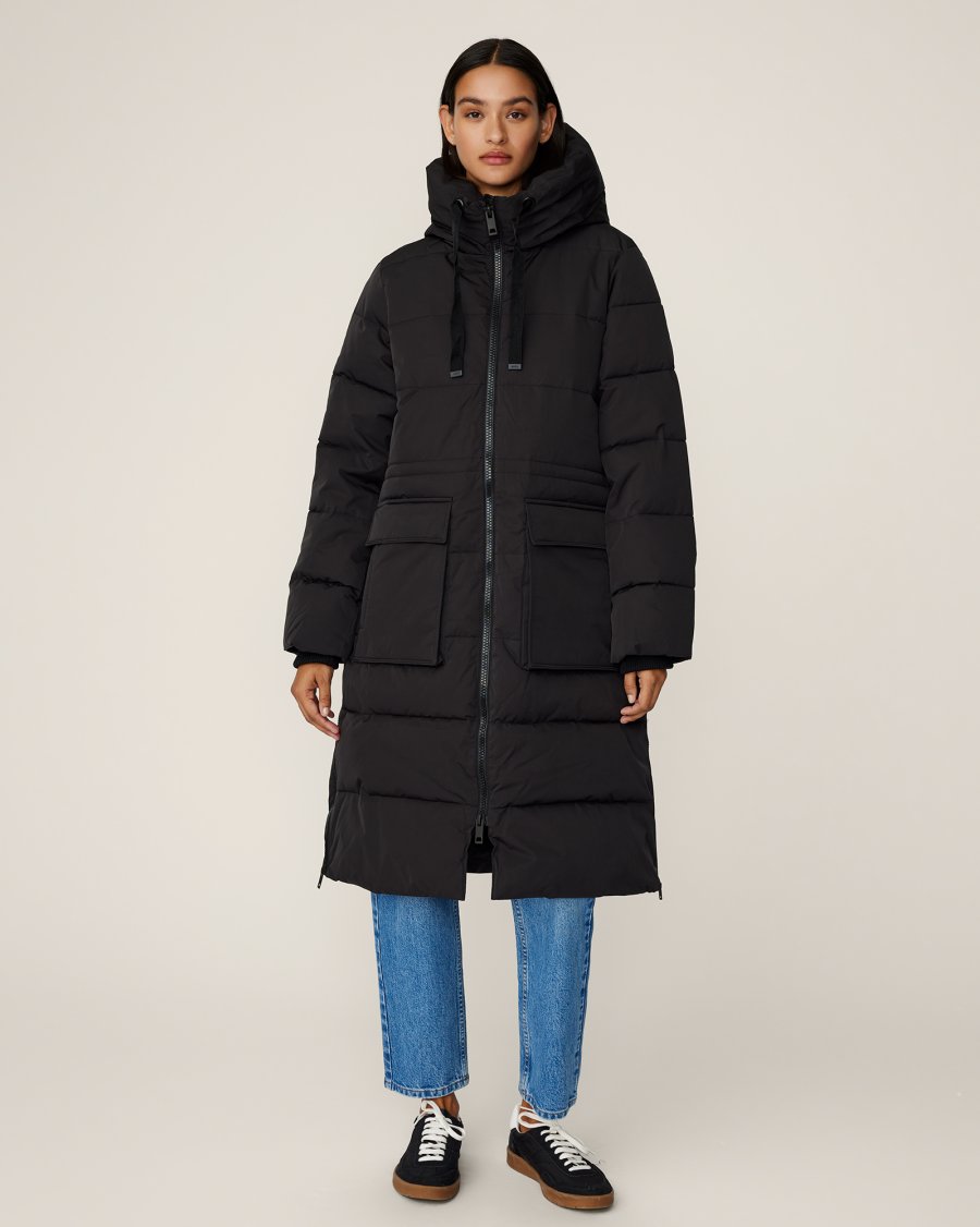 Pavine Down Zip Jacket Black