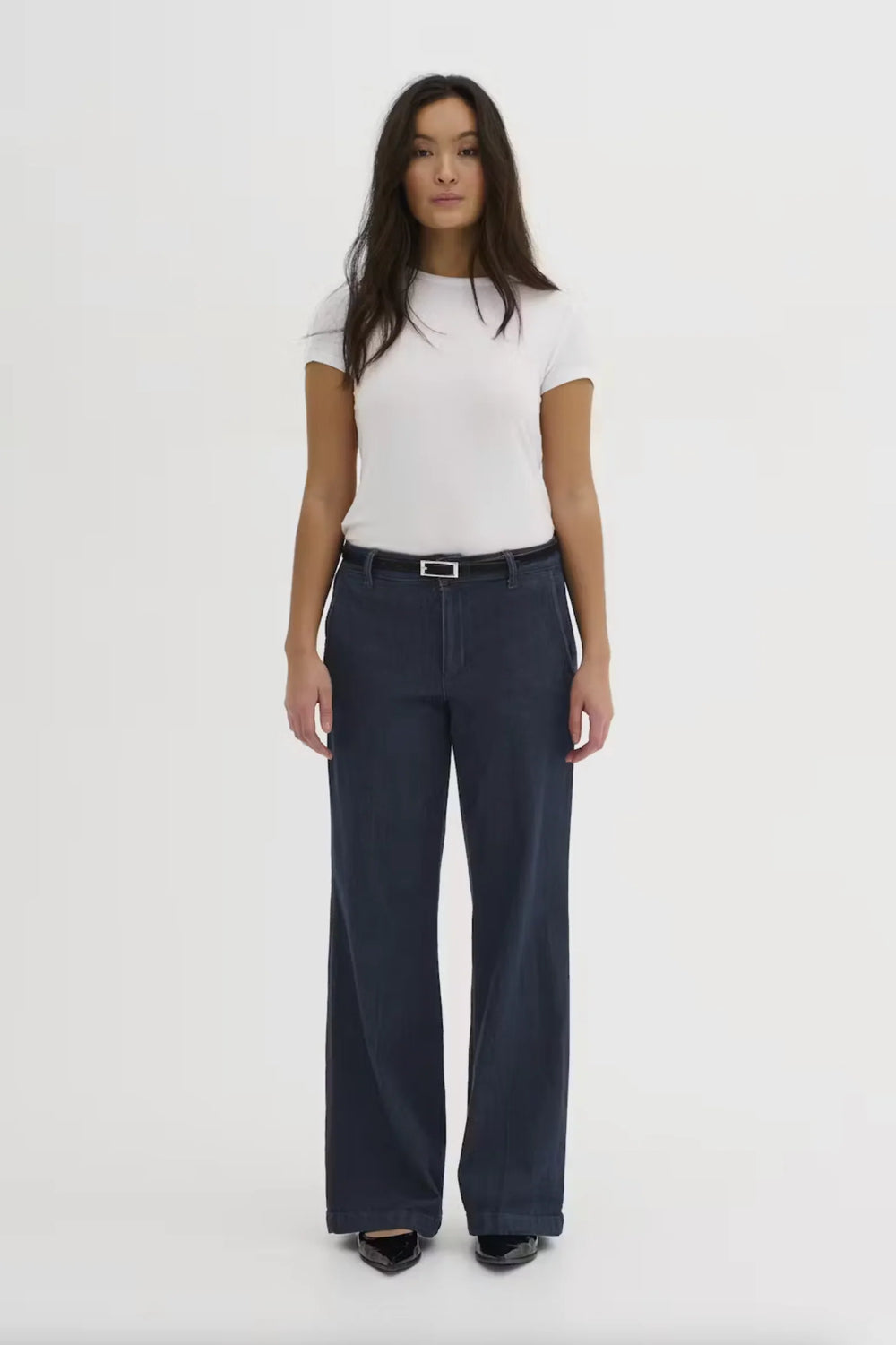 The Lara 115 Pant Dark Blue Un-Wa