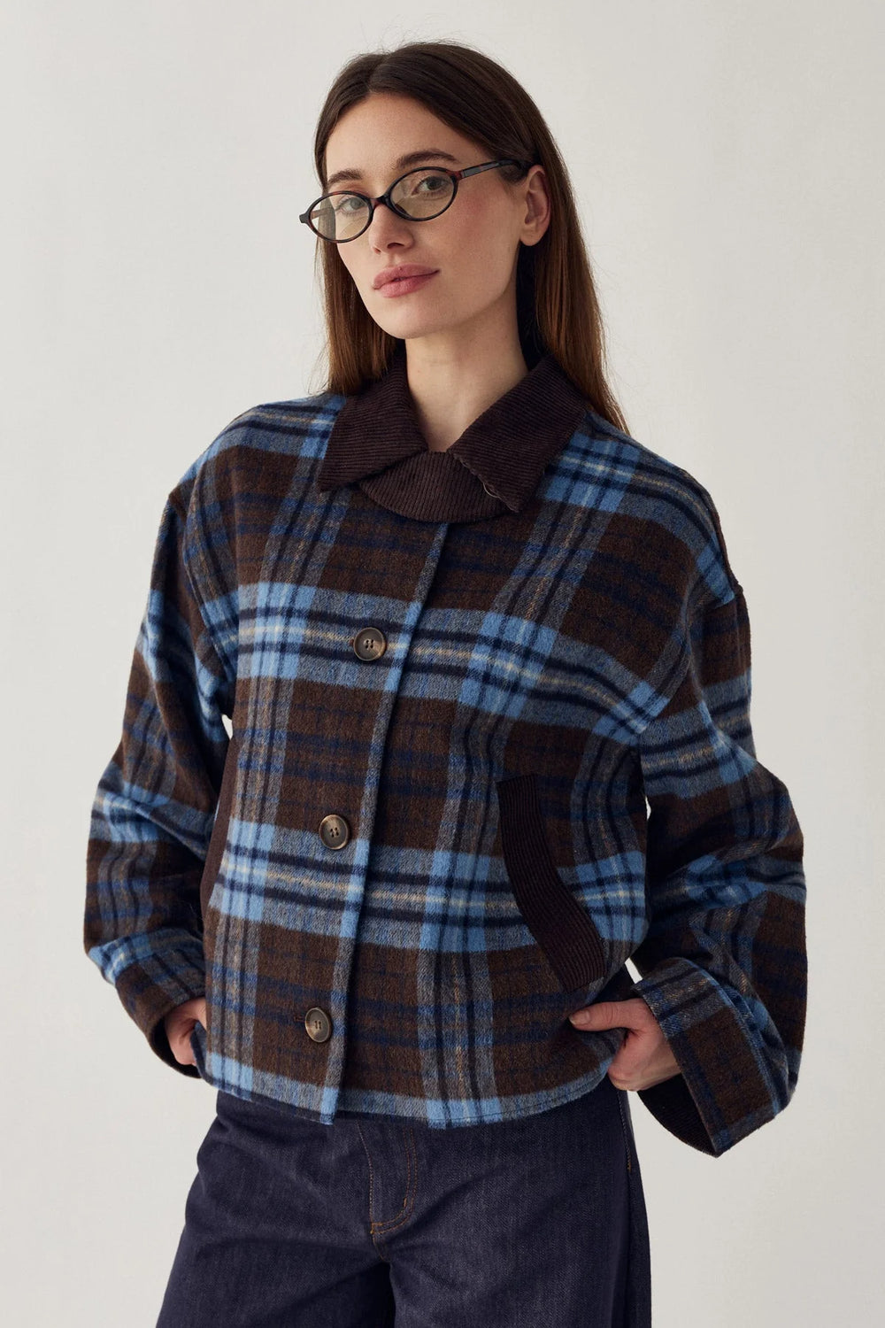 N-Maiya Jacket Daliyah Blue Check