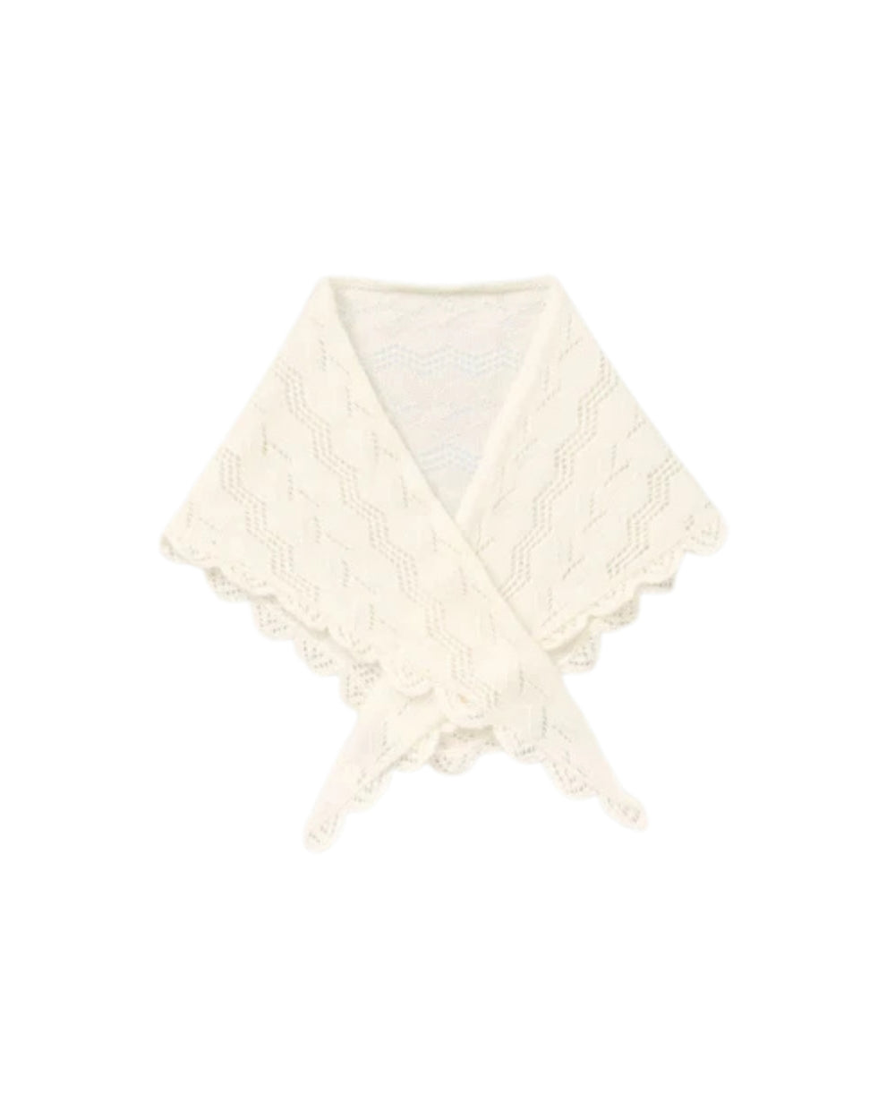 Opany Triangle Scarf Birch White